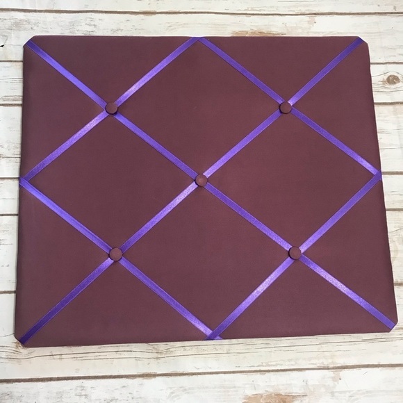 Fabric Purple Photo Memo Vision Board - Picture 4 of 8